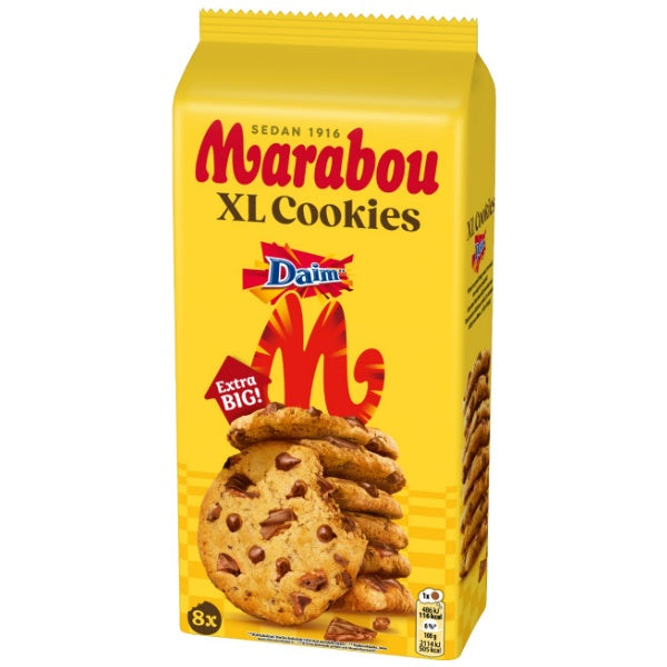 Marabou Daim XL Cookies Mandelkaramell Schokoladen Kekse in der 184g Verpackung