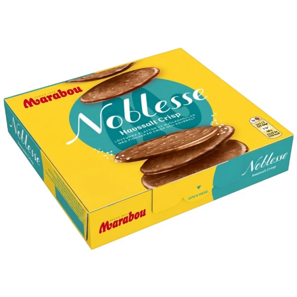 Marabou Havssalt Crisp Noblesse Schokoladen Plättchen Meersalz in der 150g Verpackung