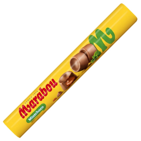 Marabou Mintchoco Rolle Milchschokolade mit Minze Schoko Drop in der 78g Verpackung