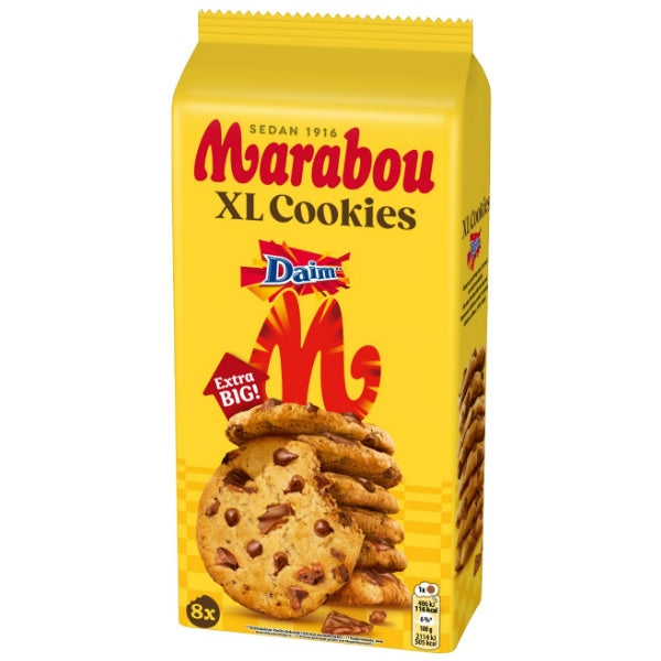 Marabou XL Cookies Daim Mandelkaramell Schokoladen Kekse in der 184g Verpackung