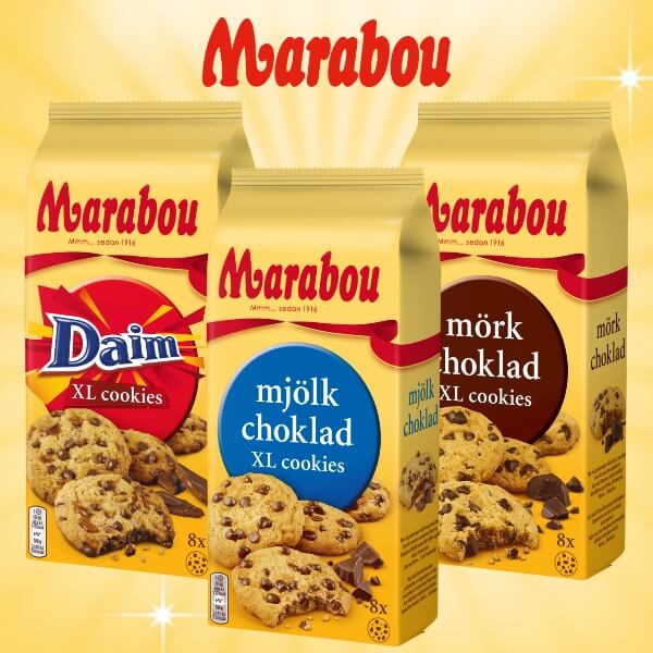 Marabou Daim XL Cookies Mandelkaramell Schokoladen Kekse - 184g