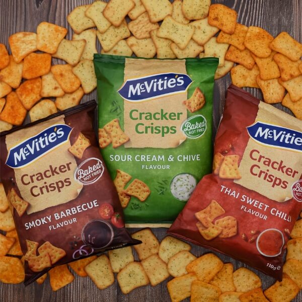 McVitie's Cracker Crisps Sour Cream & Chive - 110g (SONDERPREIS MHD 30.06.2026)