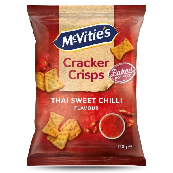 McVitie's Cracker Crisp Thai Sweet Chili in der 110g Verpackung