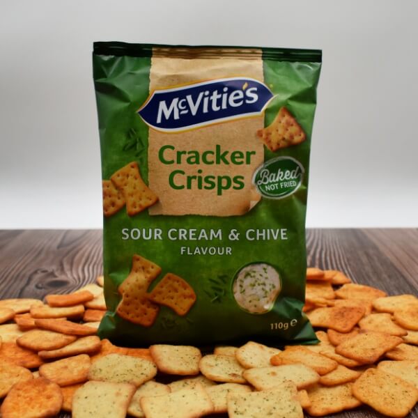 McVitie's Cracker Crisps Sour Cream & Chive - 110g (SONDERPREIS MHD 30.06.2026)