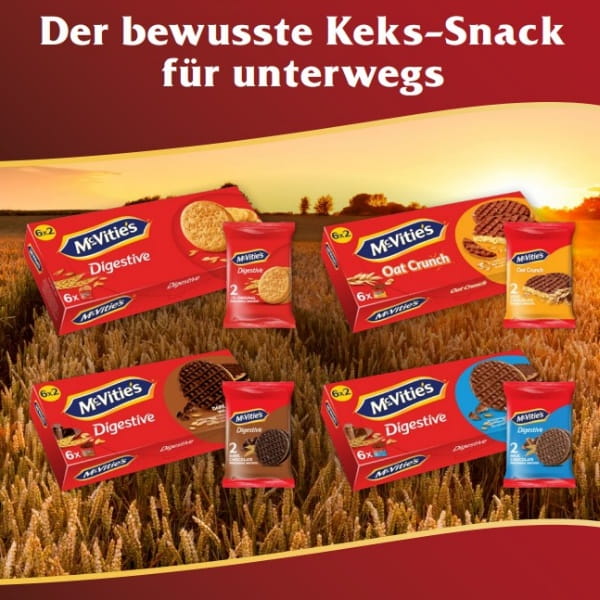 McVitie's Digestive Original ToGo Vollkornkekse 6x2er - 176,4g