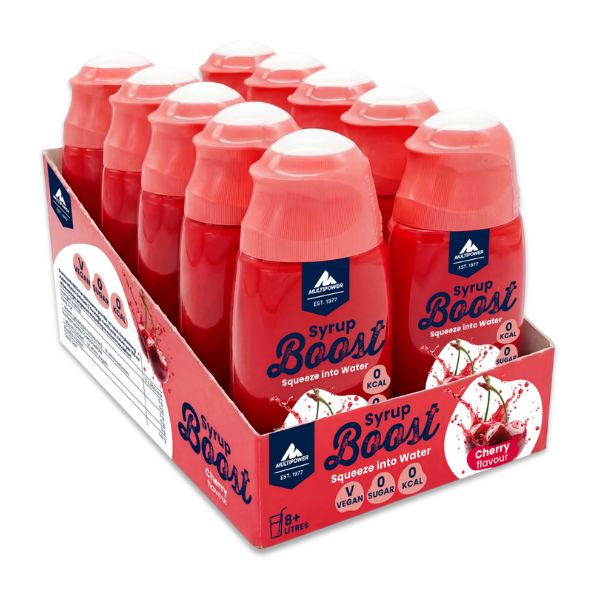 10x65ml Multipower Getränke Sirup Boost Kirsche ohne Zucker