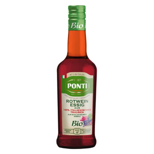 Ponti Bio Italienischer Rotweinessig - 500ml