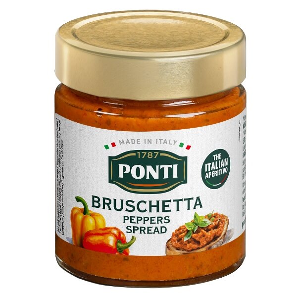 Ponti Bruschetta Paprika Aufstrich im 130g Glas