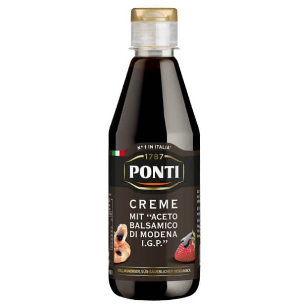 Ponti Essig Creme Aceto Balsamico di Modena in der 500g Flasche