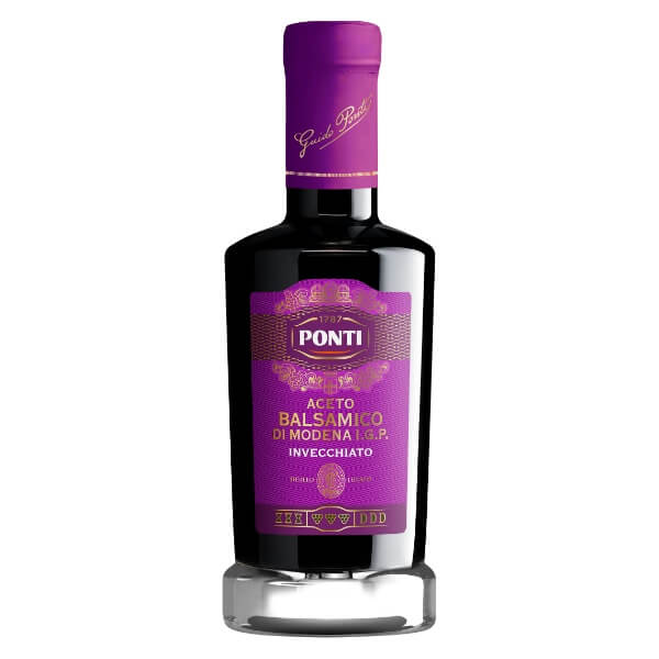 Ponti Premium Essig Aceto Balsamico di Modena Invecchiato in der 250ml Flasche