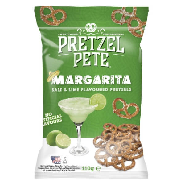 Pretzel Pete Margarita Salt & Lime Brezeln - 8x110g