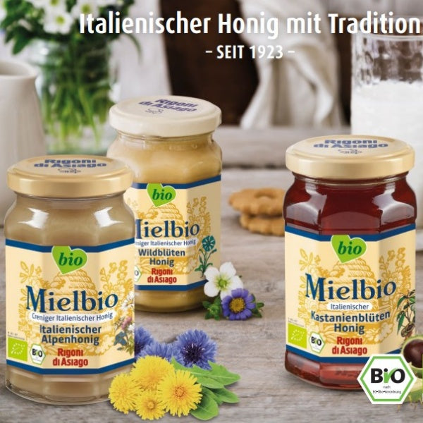 Rigoni di Asiago Mielbio Bio Alpenhonig Vorratspack - 6 x 300g