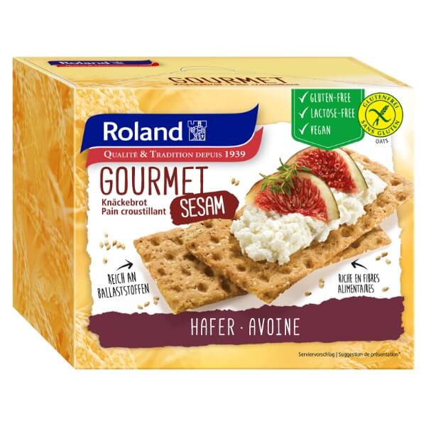 Roland Knäckebrot Hafer Sesam Glutenfrei - 230g