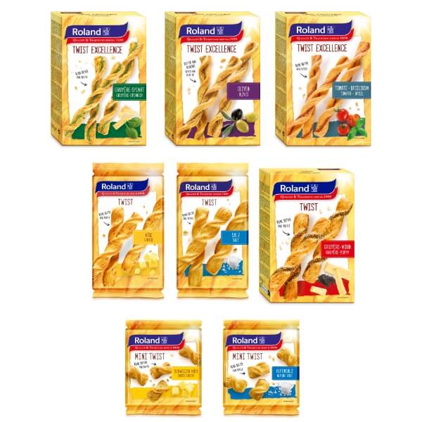 Roland Twist Excellence Gruyère Spinat Blätterteigstangen - 100g