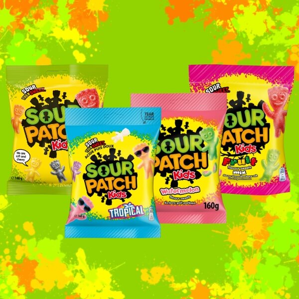 Sour Patch Kids Saure Frucht Gummibonbons Tropical - 160g
