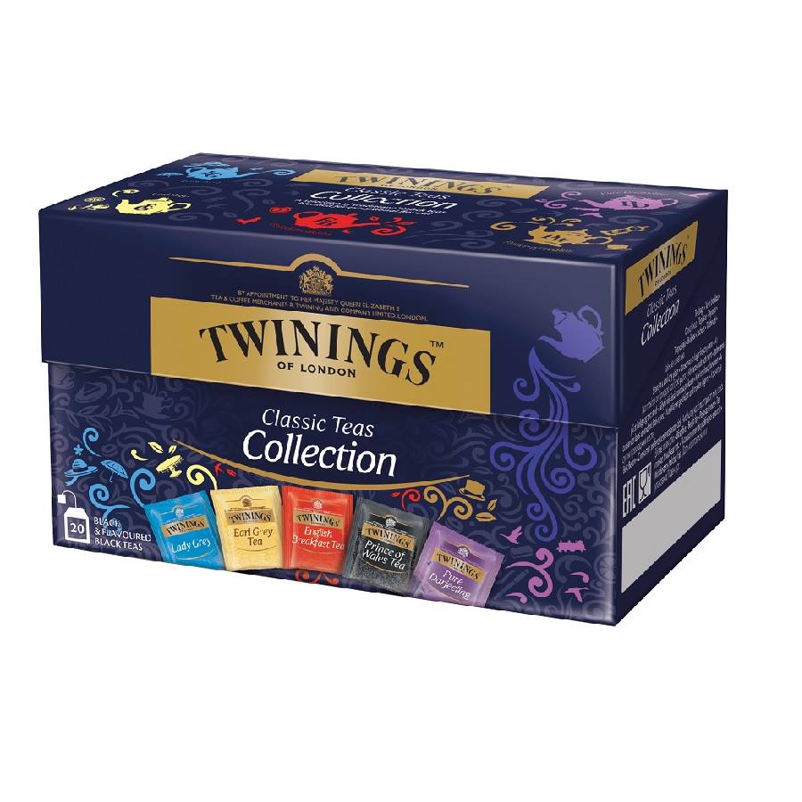 Twinings Classic Teas Collection - Probierbox mit 5 verschiedenen Twinings Schwarztees