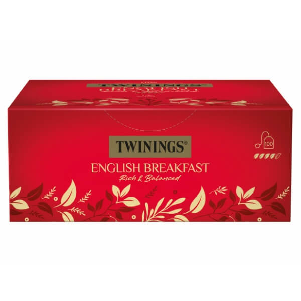 Twinings of London Schwarztee English Breakfast Tea - 100x2g Beutel