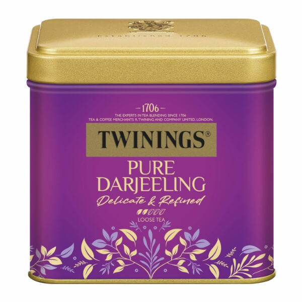 Twinings of London Schwarztee Pure Darjeeling Tea Dose - 100g