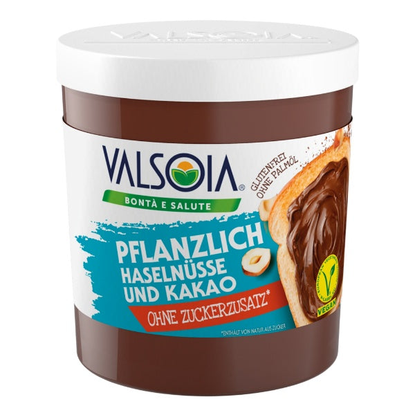 12x200g Valsoia La Crema Nuss Nougat Creme ohne Zuckerzusatz