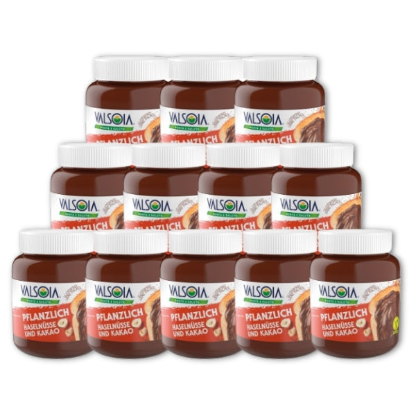 12x400g Valsoia La Crema Original Nuss Nougat Creme