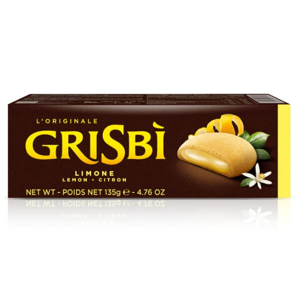 Vicenzi GRISBI Mürbeteigkekse mit Zitronen Cremefüllung in der 135g Verpackung
