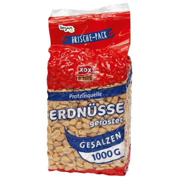 XOX Erdnüsse gesalzen in der 1000g Packung