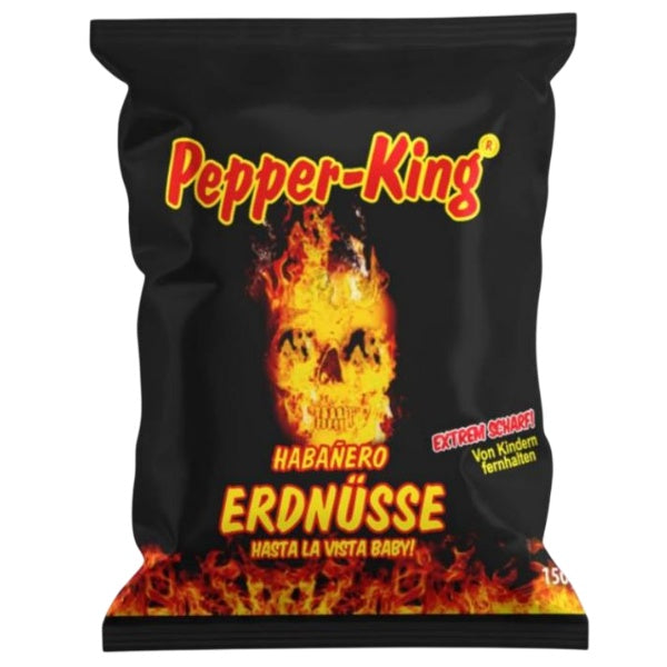 XOX Pepper-King Erdnüsse mit Habañero Chili Geschmack in der 150g Verpackung