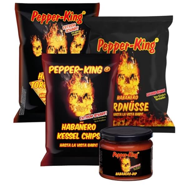 XOX Pepper-King Erdnüsse mit Habañero Chili Geschmack - 150g