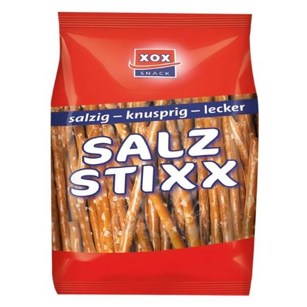 XOX Salz Stixx Laugen Salzstangen in der 40g Verpackung