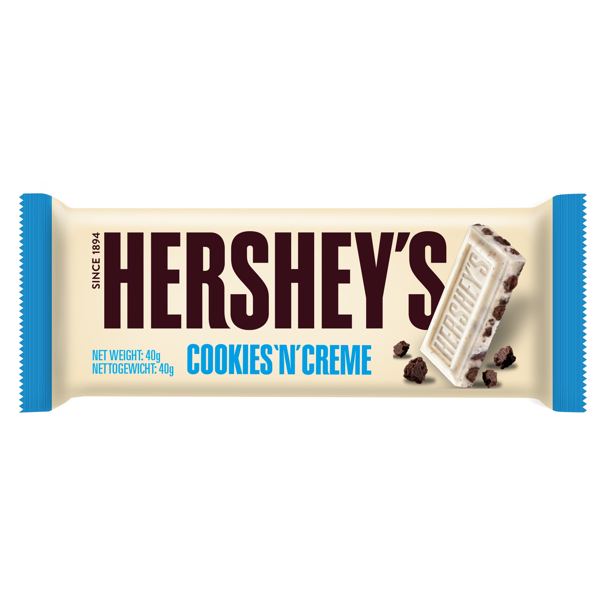 Hershey's Schoko-Knuspergenuss mit Cookie-Stückchen in zwei Sorten