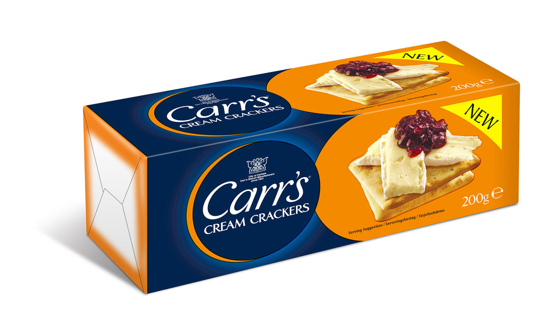 Carr's Cream Crackers 200g - Knuspriges Salzgebäck mit einem luftigen Crackerkern