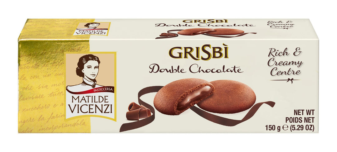 Vicenzi Grisbi - Double Chocolate - Mürbeteiggebäck - 150g
