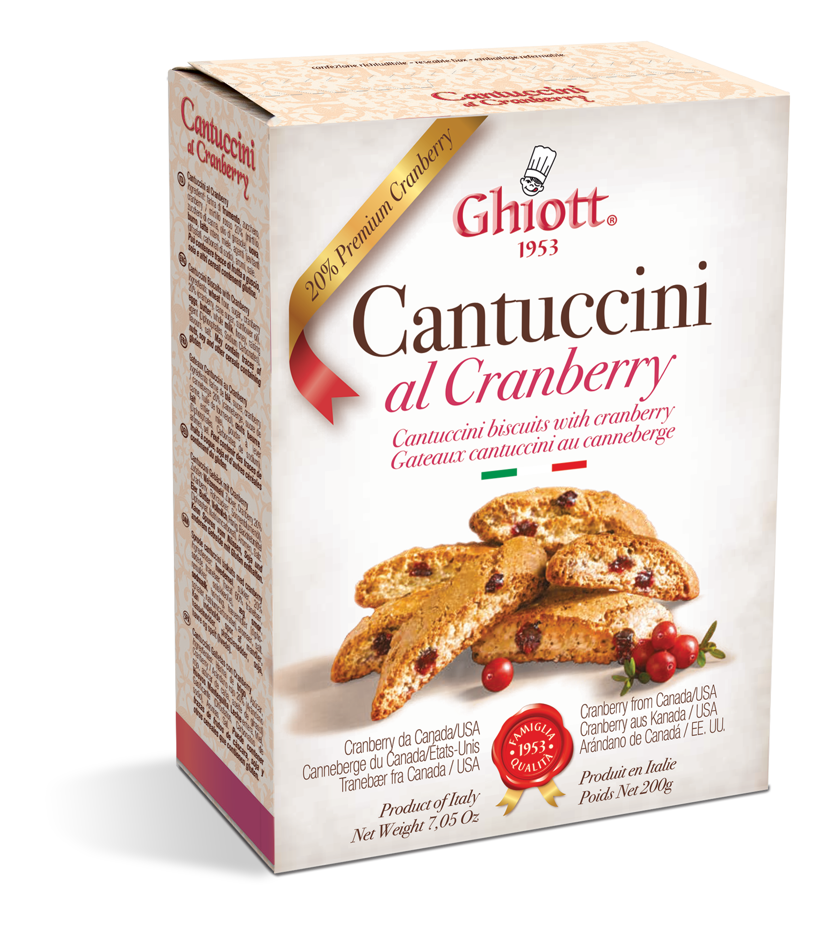 Ghiott Cantuccini - Italienisches Gebäck - 200g