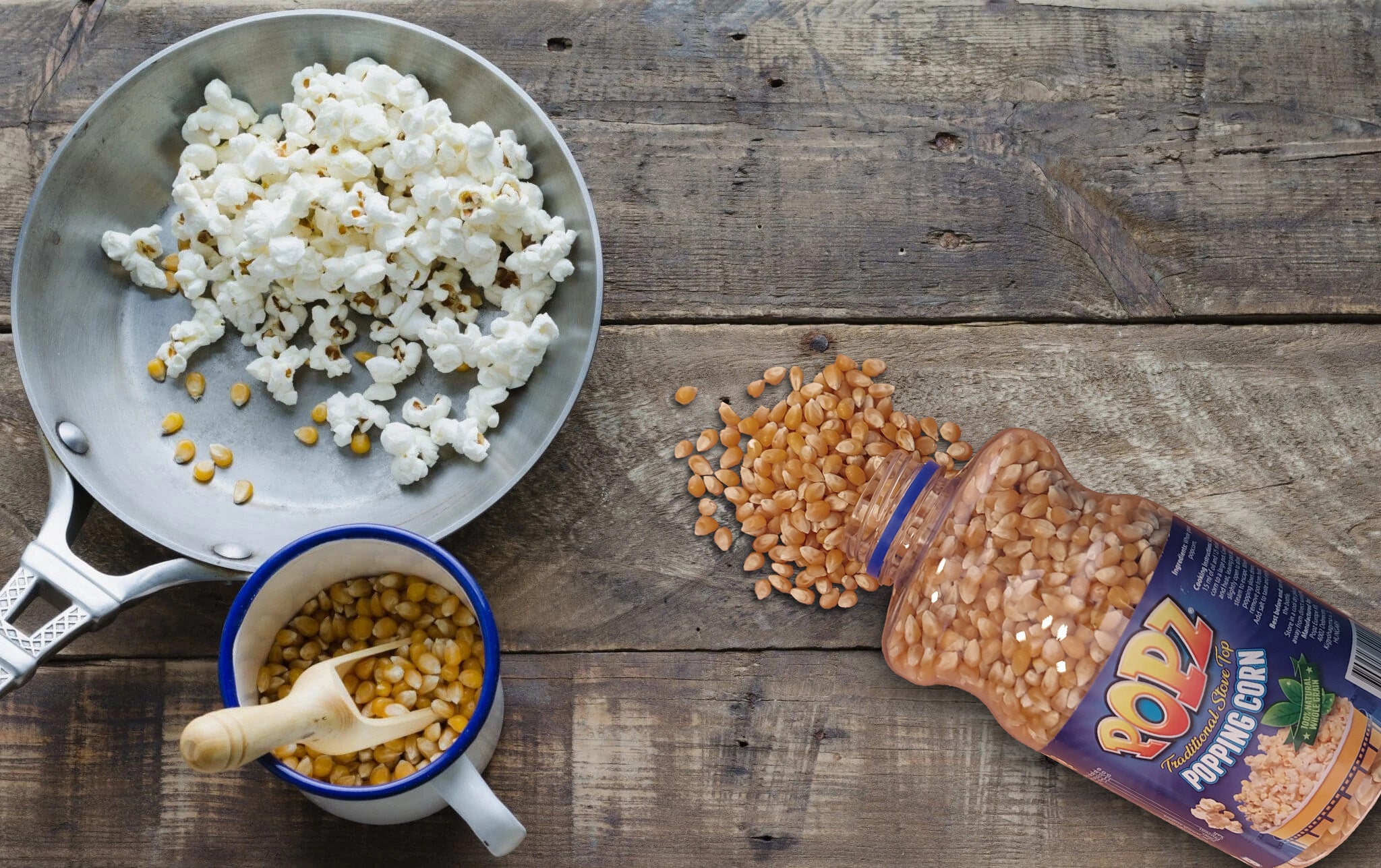 POPZ Popcorn Mais im 500g-Beutel oder der 700g-Flasche