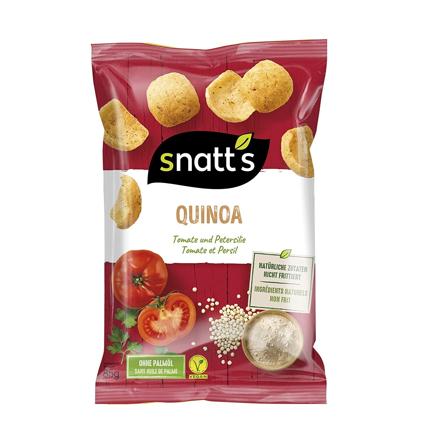 Snatt's Quinoa Chips (1 x 85g) - gepufft statt frittiert