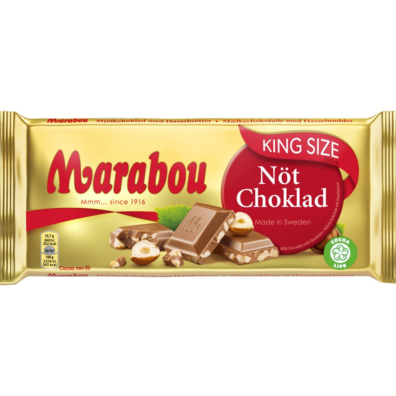 Marabou Schokolade - Nuss Milchschokolade
